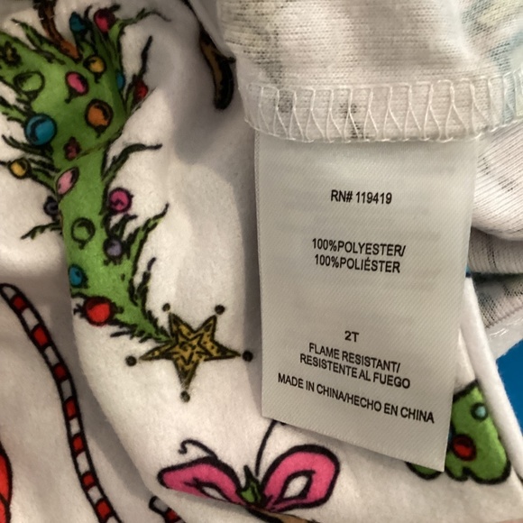REDUCED HOW THE GRINCH STOLE CHRISTMAS GIRLS PAJAMAS GOWN DRESS VARIOUS - Picture 8 of 8